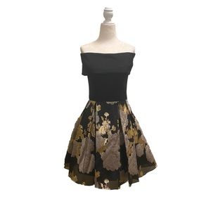 Betsy & Adam Women’s Dress Black and Gold Size 10